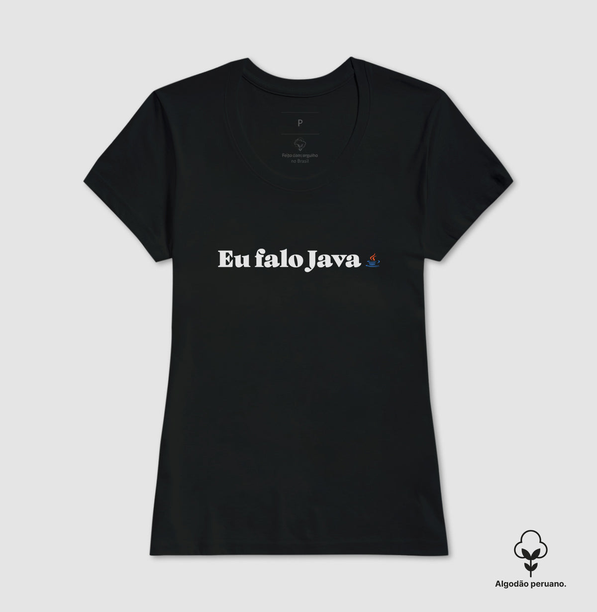 Camiseta Premium Eu falo Java