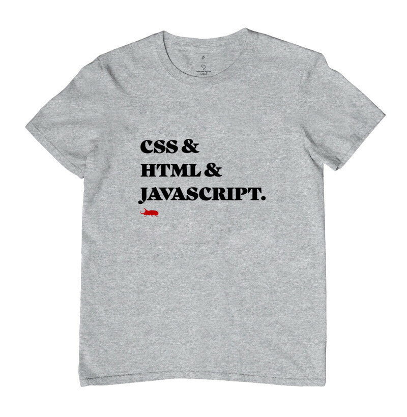 Camiseta CSS e HTML e JavaScript