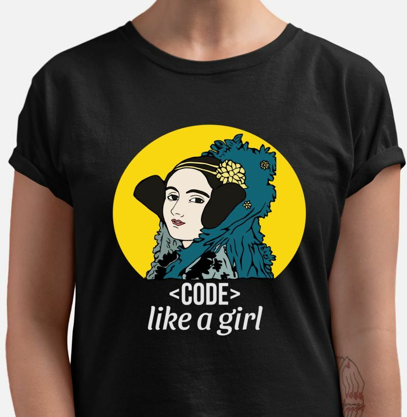 Camiseta Ada Lovelace Code Like a Girl