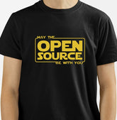 Camiseta Open Source Be With You