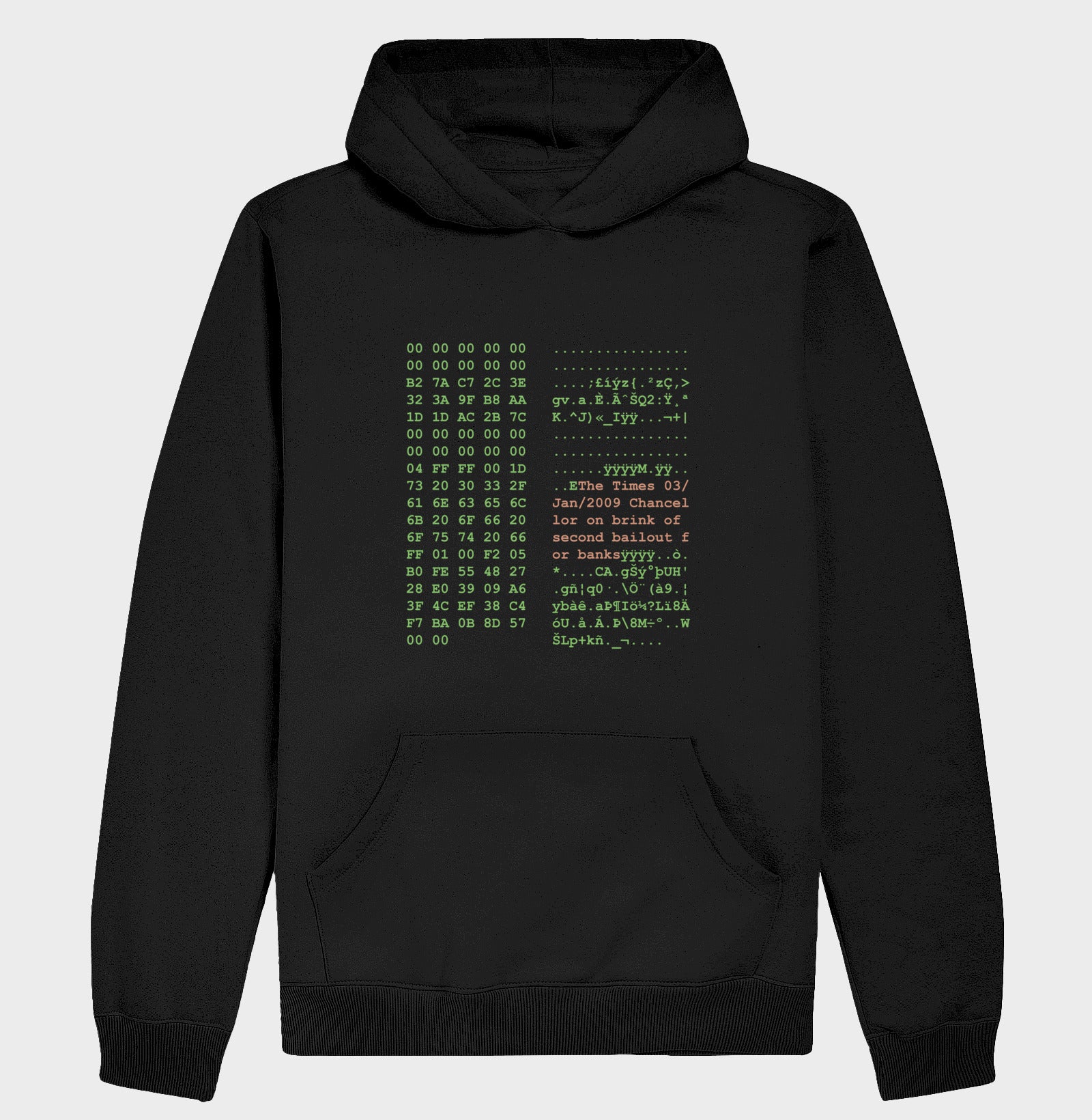 Hoodie Moletom Bitcoin Bloco Gênesis