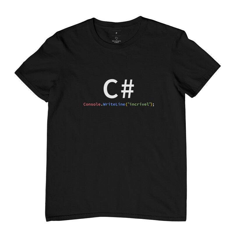 Camiseta C# Incrivel
