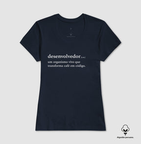 Camiseta Premium Definição de Desenvolvedor