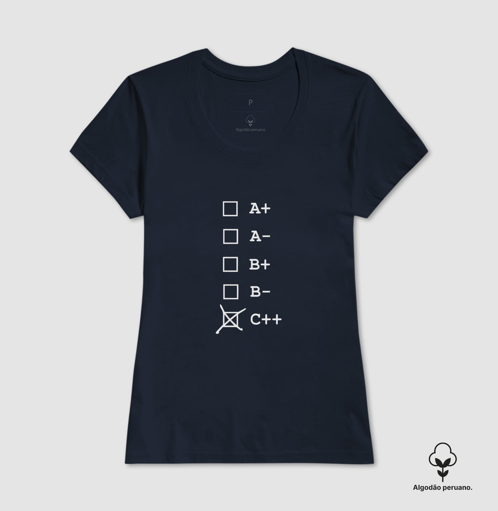 Camiseta Premium C++ Tipo Sanguíneo