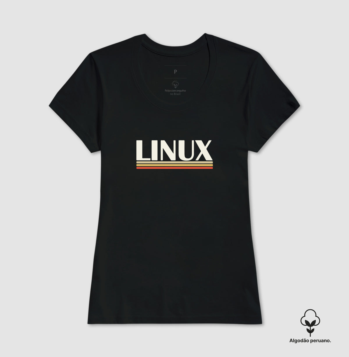 Camiseta Premium - Linux Retrô