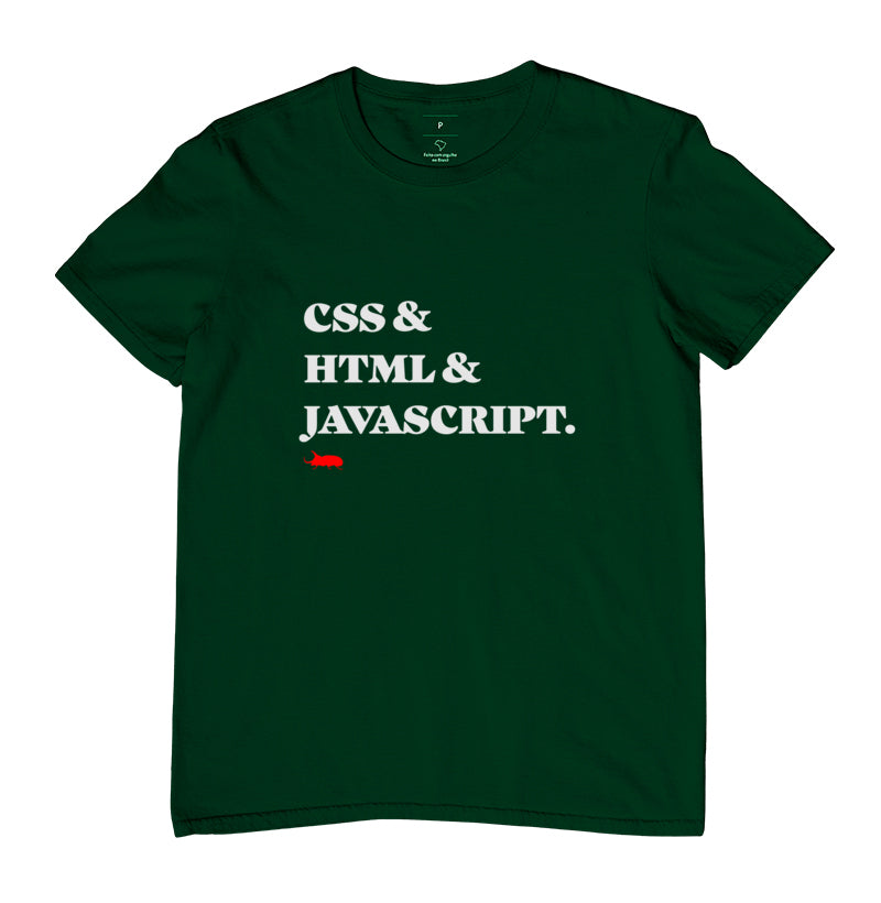 Camiseta CSS e HTML e JavaScript