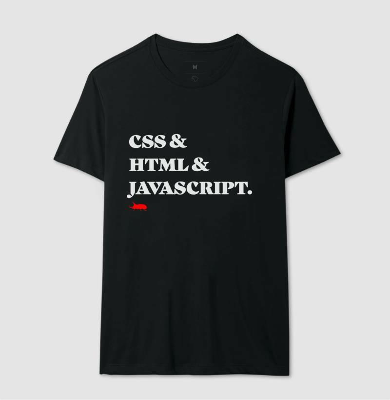 Camiseta CSS e HTML e JavaScript