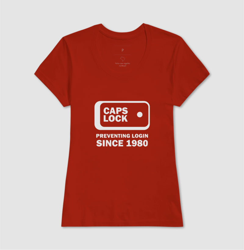 Camiseta Caps Lock