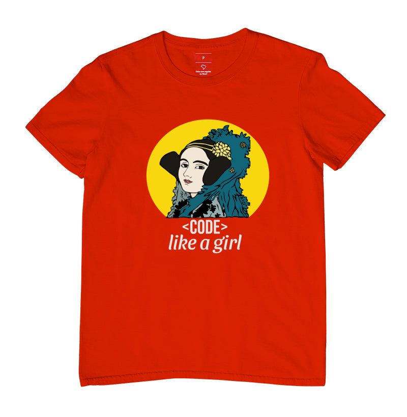 Camiseta Ada Lovelace Code Like a Girl