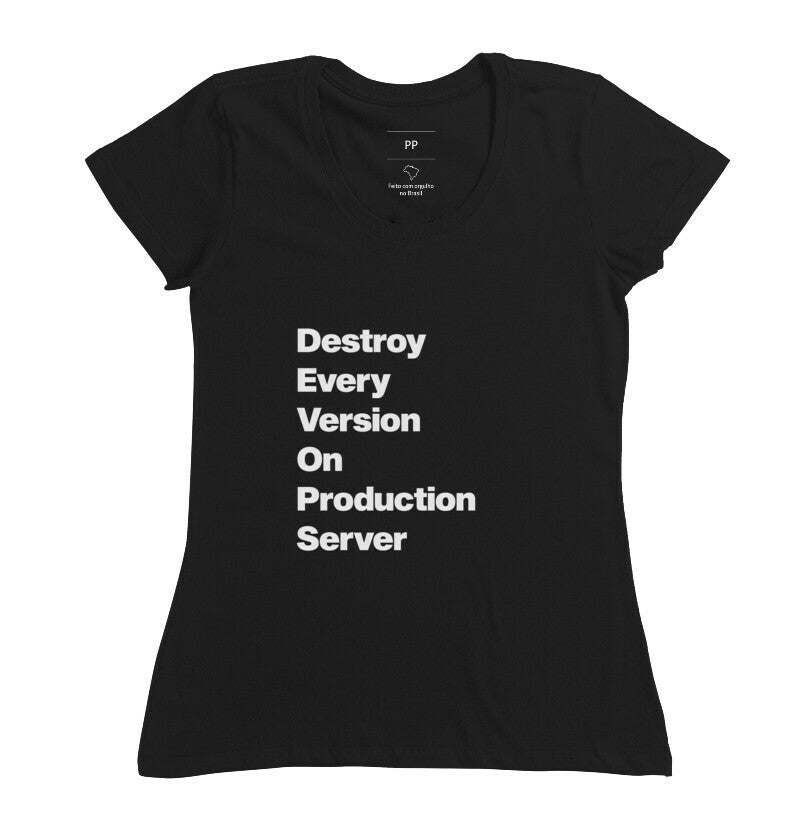 Camiseta DEVOPS Acróstico