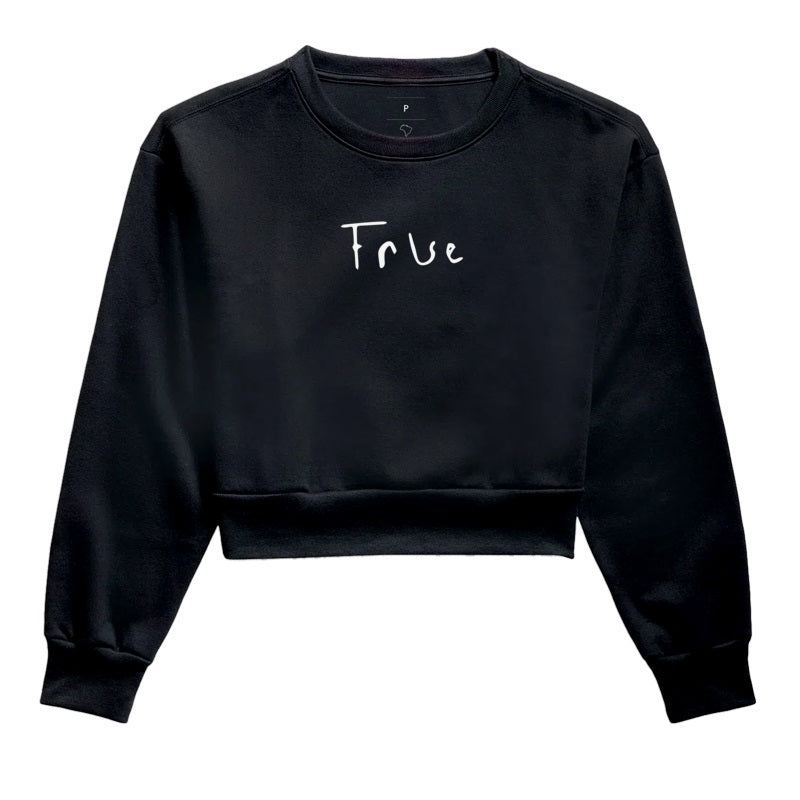 Cropped Moletom True False