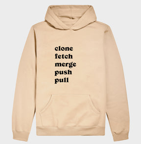 Hoodie Moletom Clone Fetch Merge Push Pull