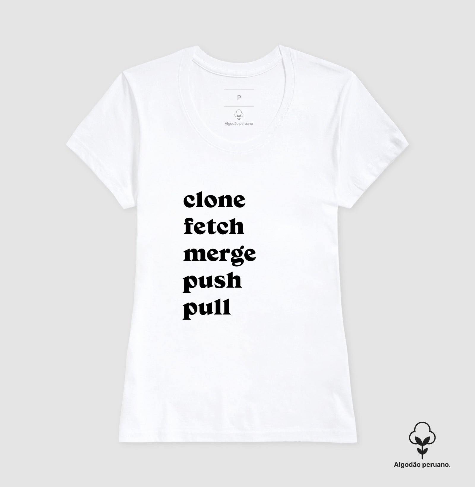 Camiseta Premium Clone Fetch Merge Push Pull