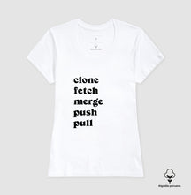 Camiseta Premium Clone Fetch Merge Push Pull