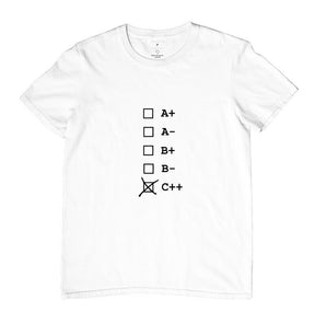 Camiseta C++ Tipo Sanguíneo