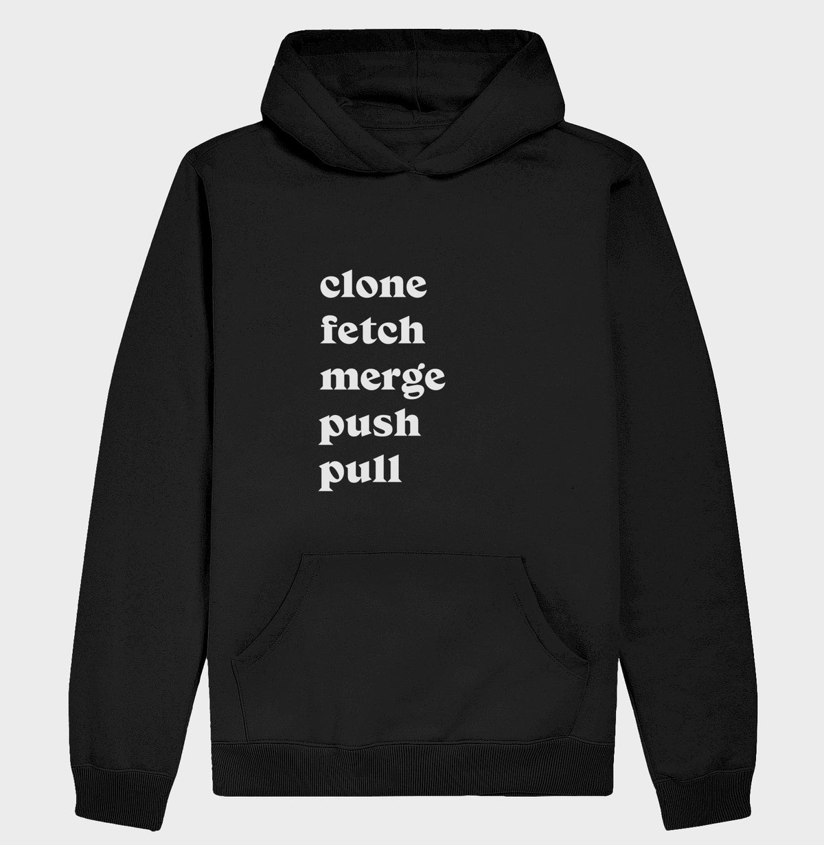 Hoodie Moletom Clone Fetch Merge Push Pull