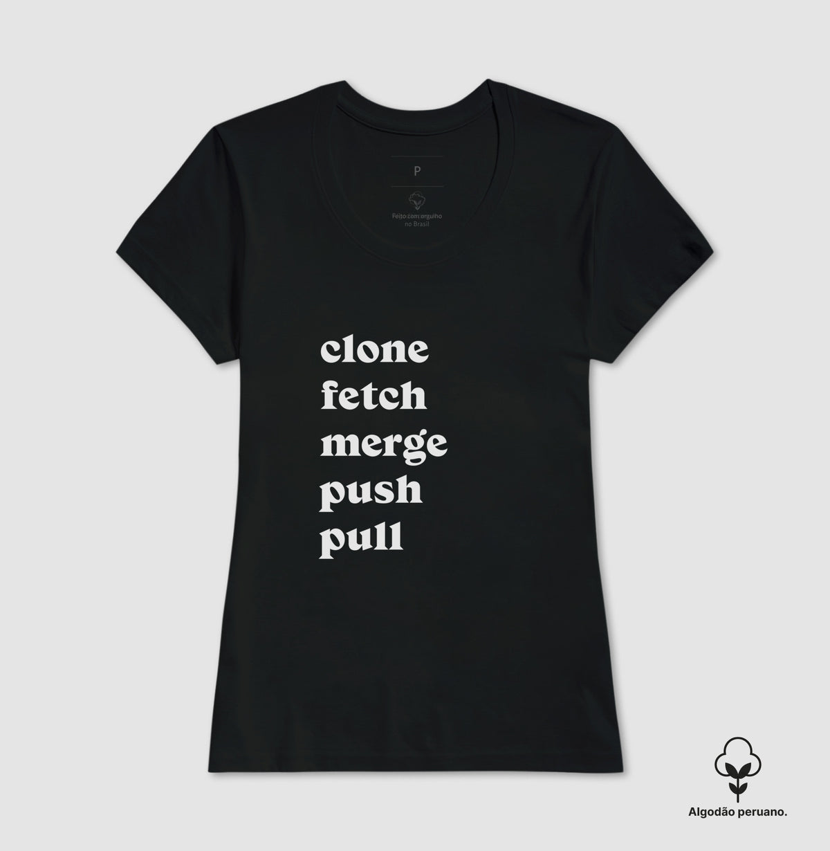 Camiseta Premium Clone Fetch Merge Push Pull