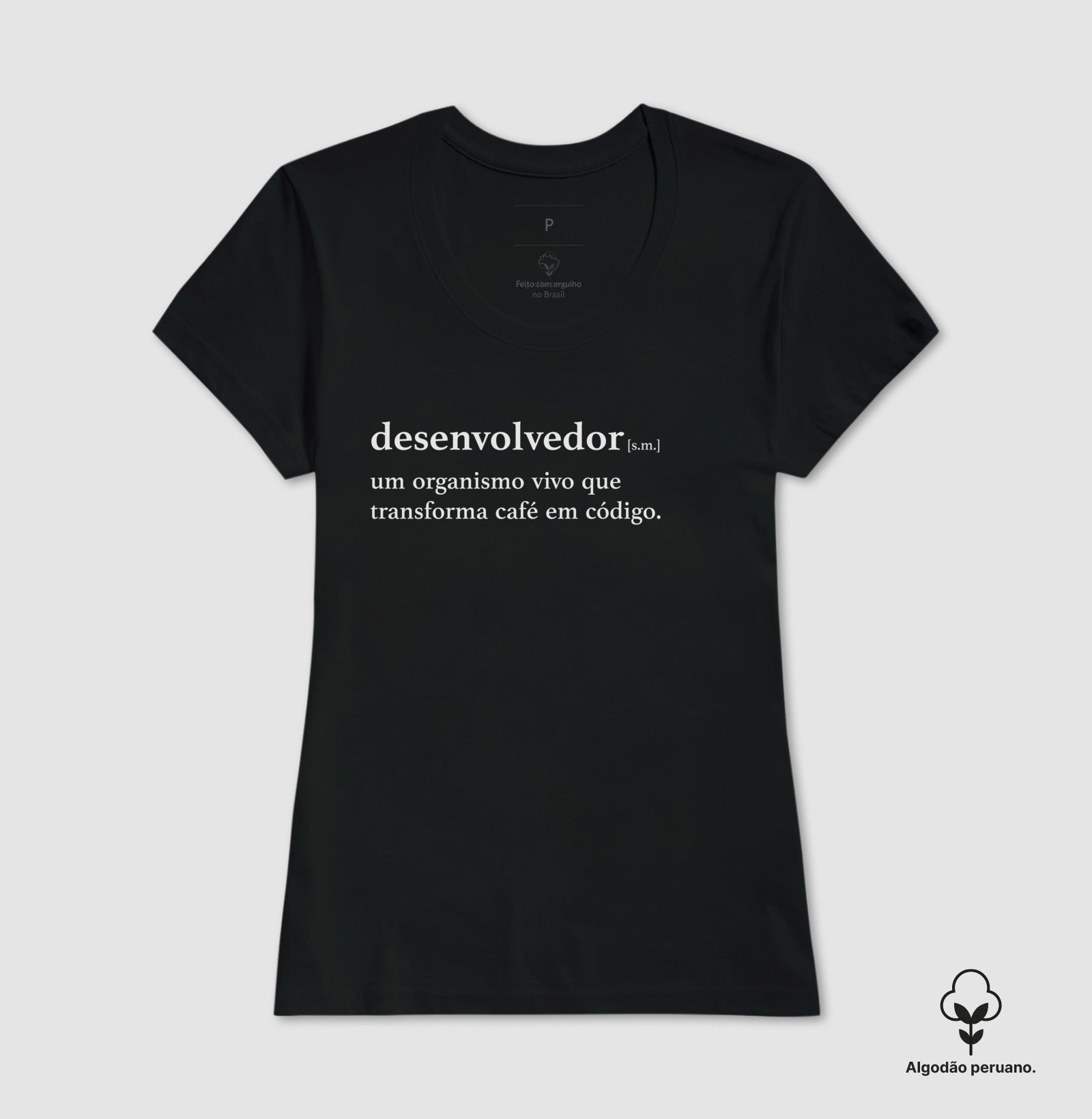 Camiseta Premium Definição de Desenvolvedor