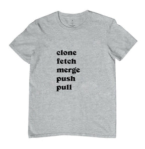 Camiseta Clone Fetch Merge Push Pull