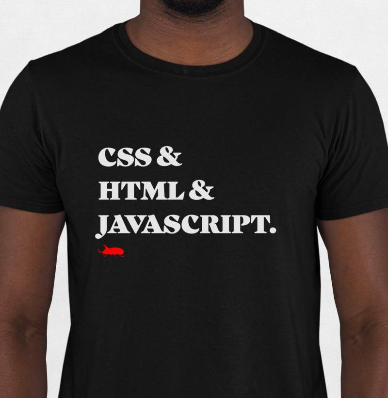 Camiseta CSS e HTML e JavaScript