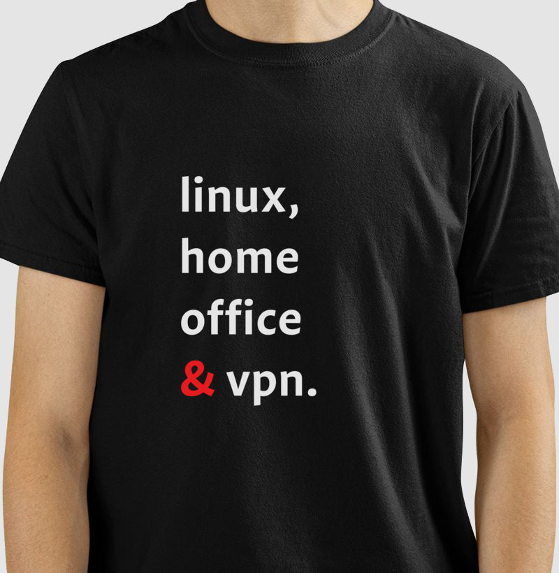 Camiseta Linux e VPN