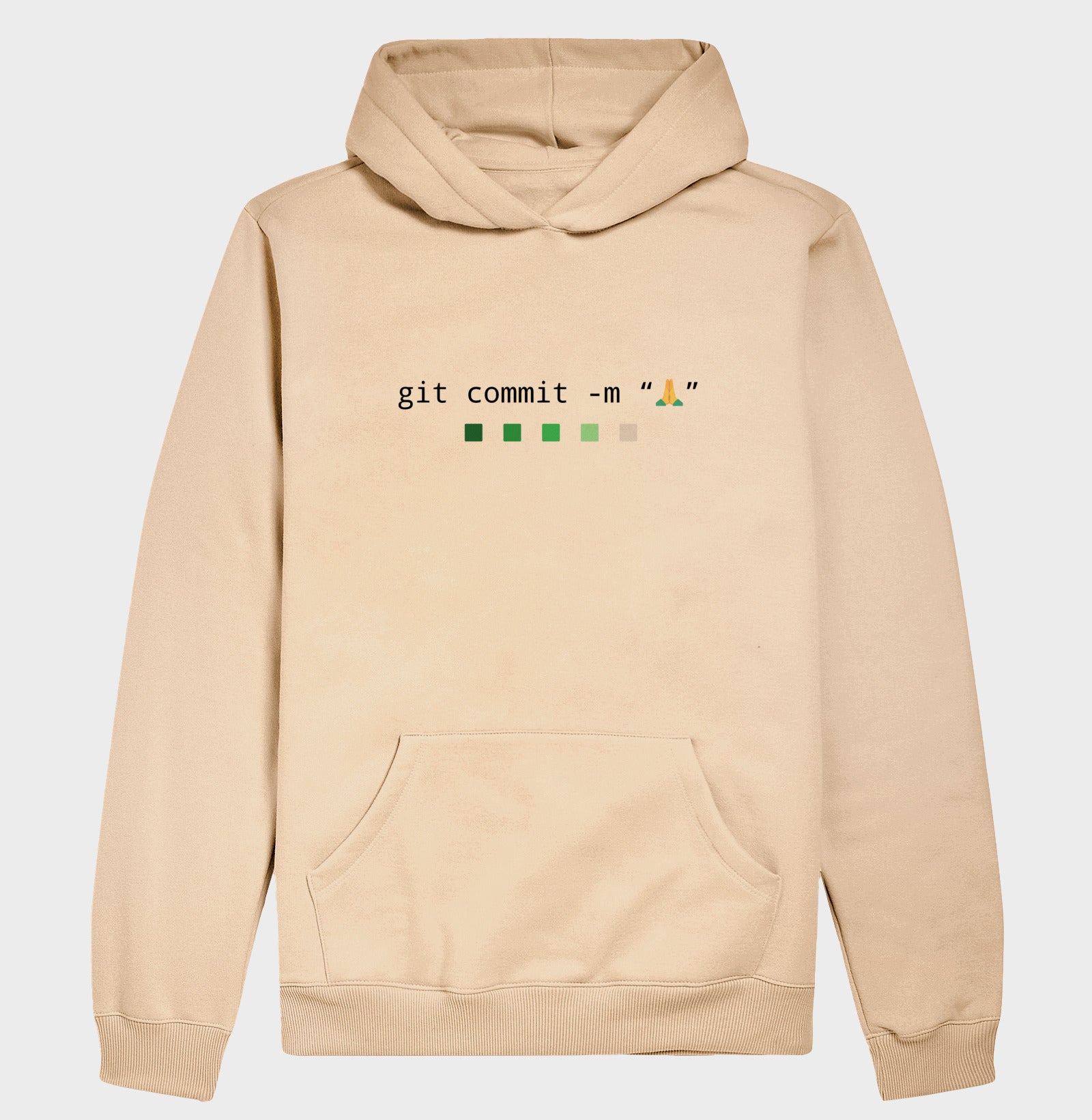 Hoodie Moletom Prece Git Commit