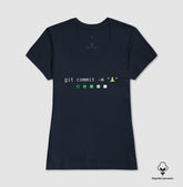 Camiseta Premium Prece Git Commit