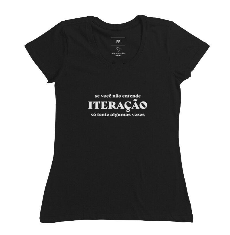 Camiseta Lógica de Programação Iteração