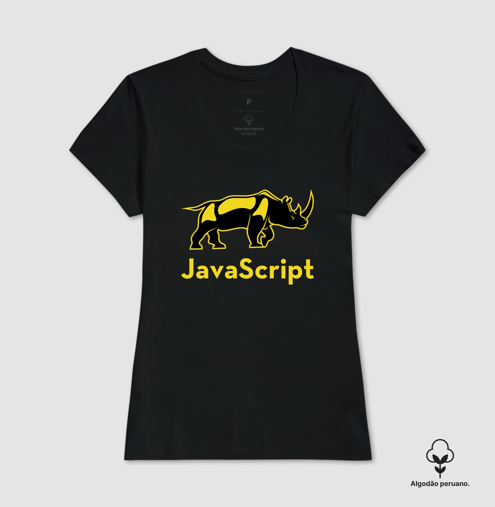 Camiseta Premium Rino JavaScript