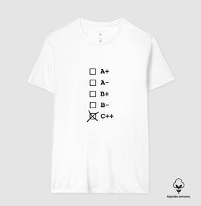 Camiseta Premium C++ Tipo Sanguíneo