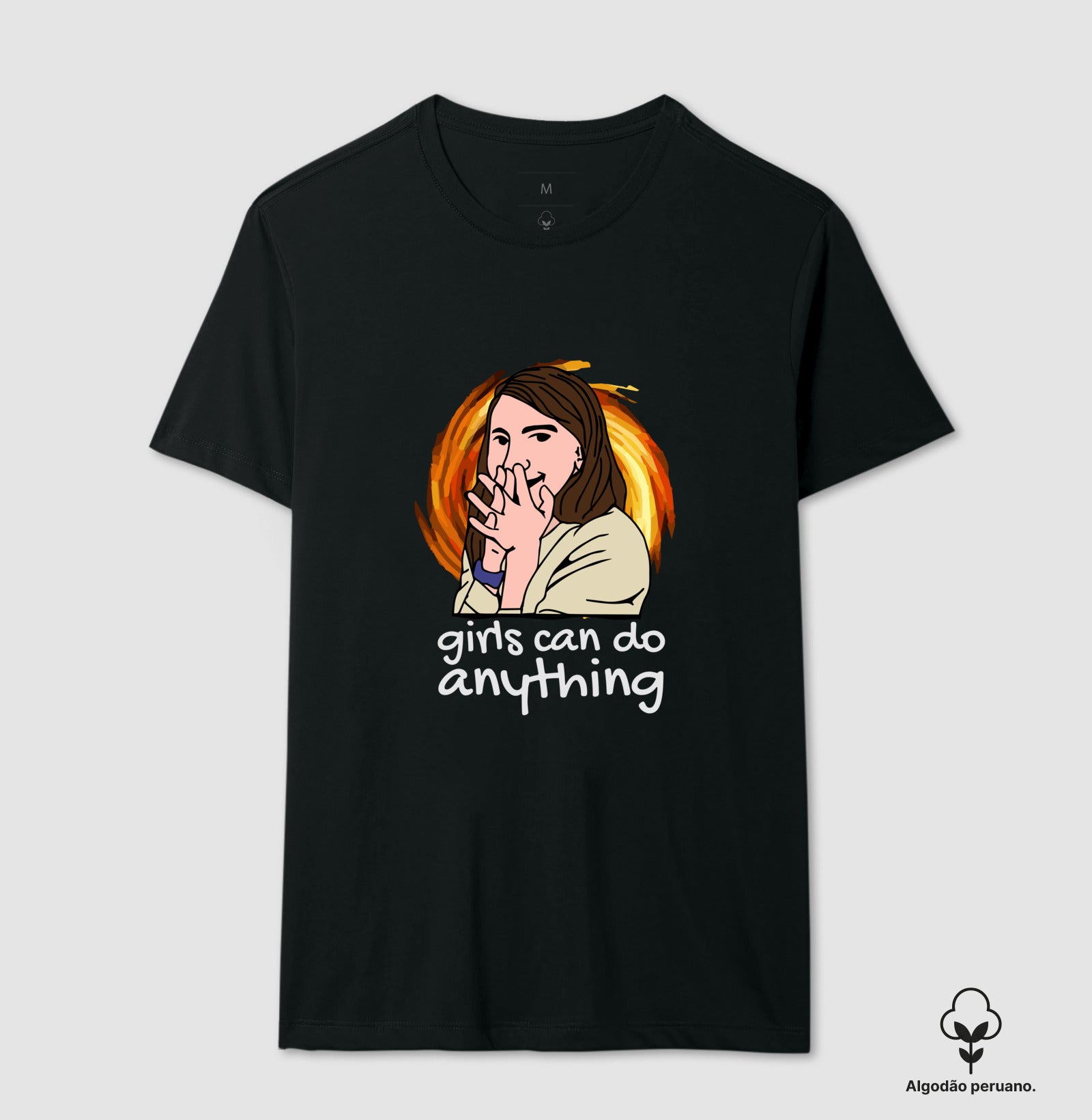 Camiseta Premium Girls Can Do Anything