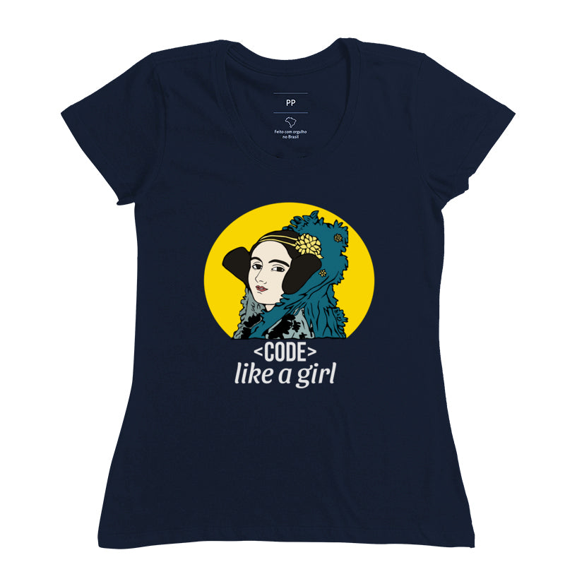 Camiseta Ada Lovelace Code Like a Girl