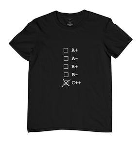 Camiseta C++ Tipo Sanguíneo