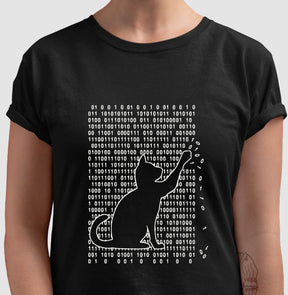 Camiseta Gato Binário