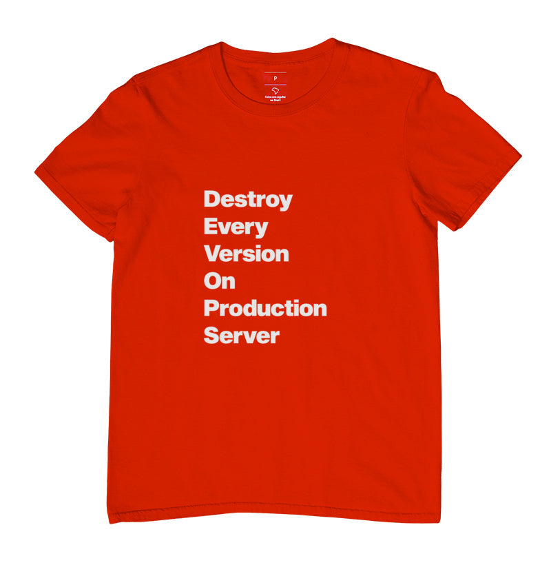 Camiseta DEVOPS Acróstico