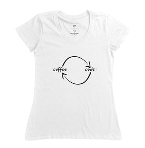 Camiseta Loop Coffee Code