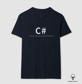 Camiseta Premium C# Incrivel