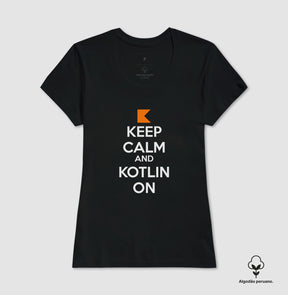 Camiseta Premium Keep Calm Kotlin