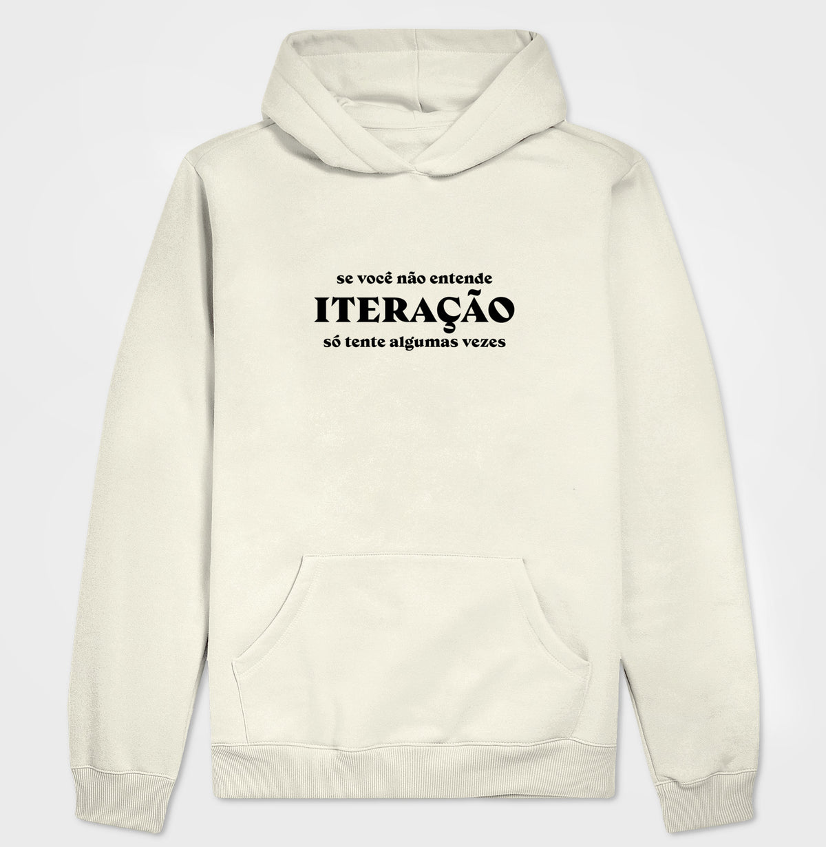 Hoodie Moletom Lógica de Programação Iteração