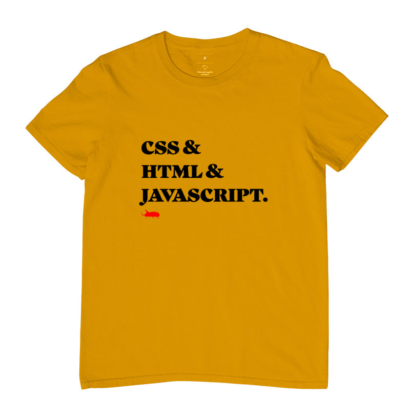 Camiseta CSS e HTML e JavaScript