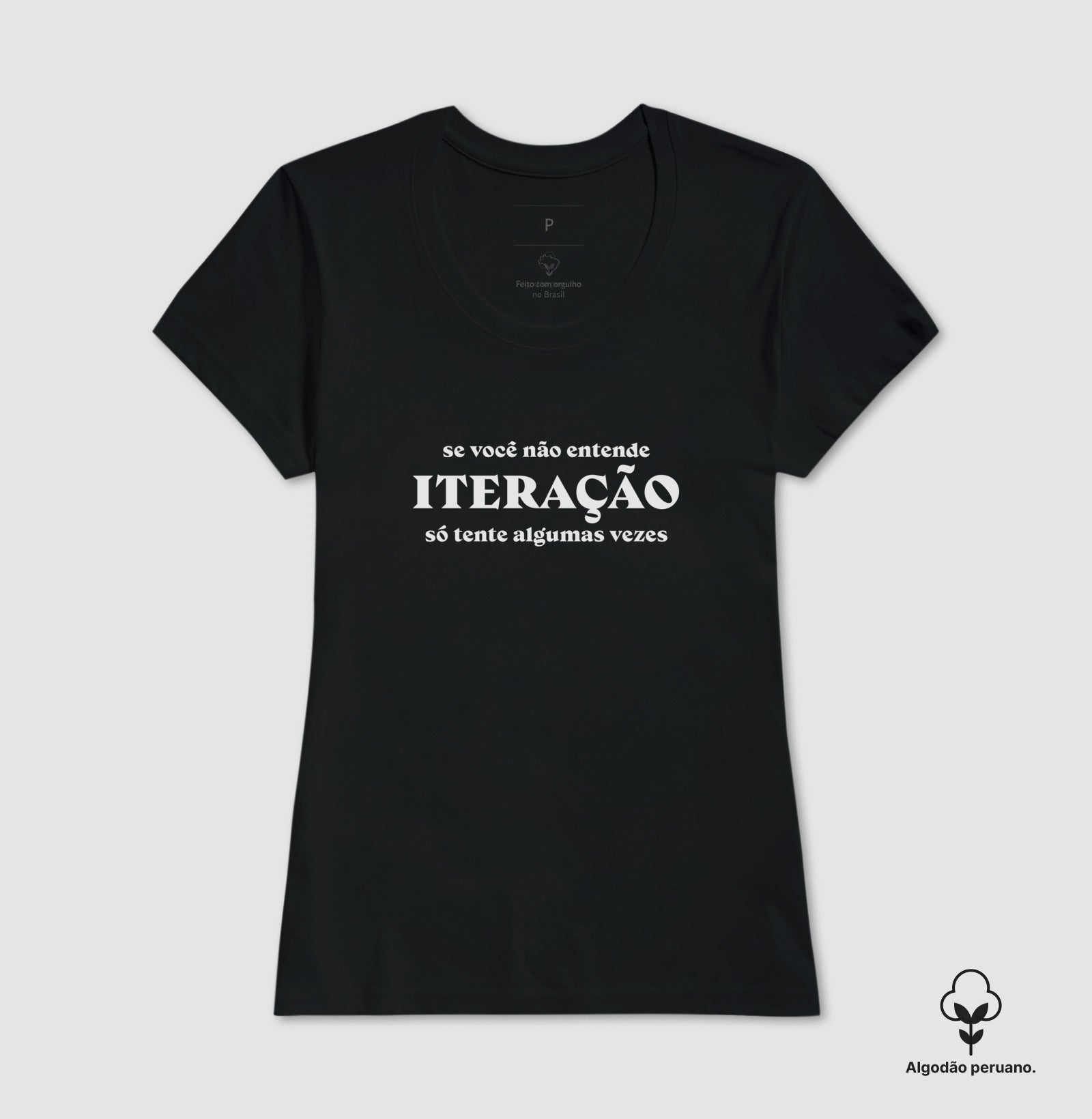 Camiseta Premium Lógica de Programação Iteração