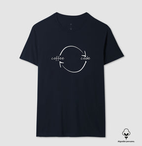 Camiseta Premium Loop Coffee Code