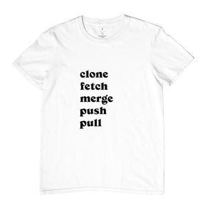 Camiseta Clone Fetch Merge Push Pull