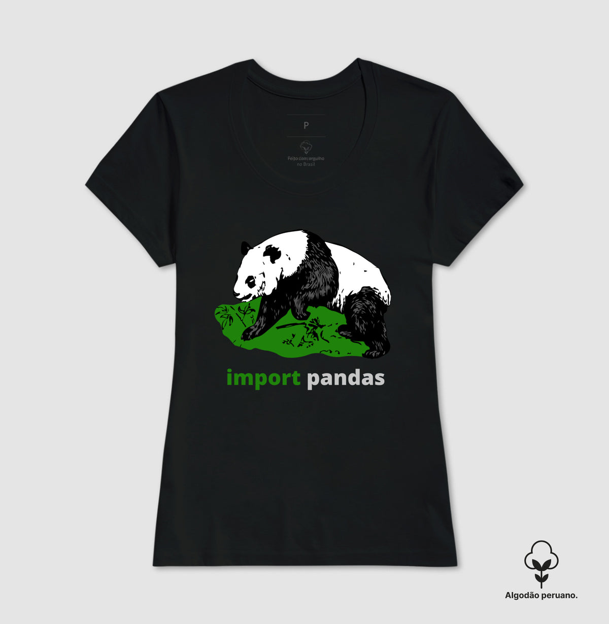 Camiseta Premium Import Pandas