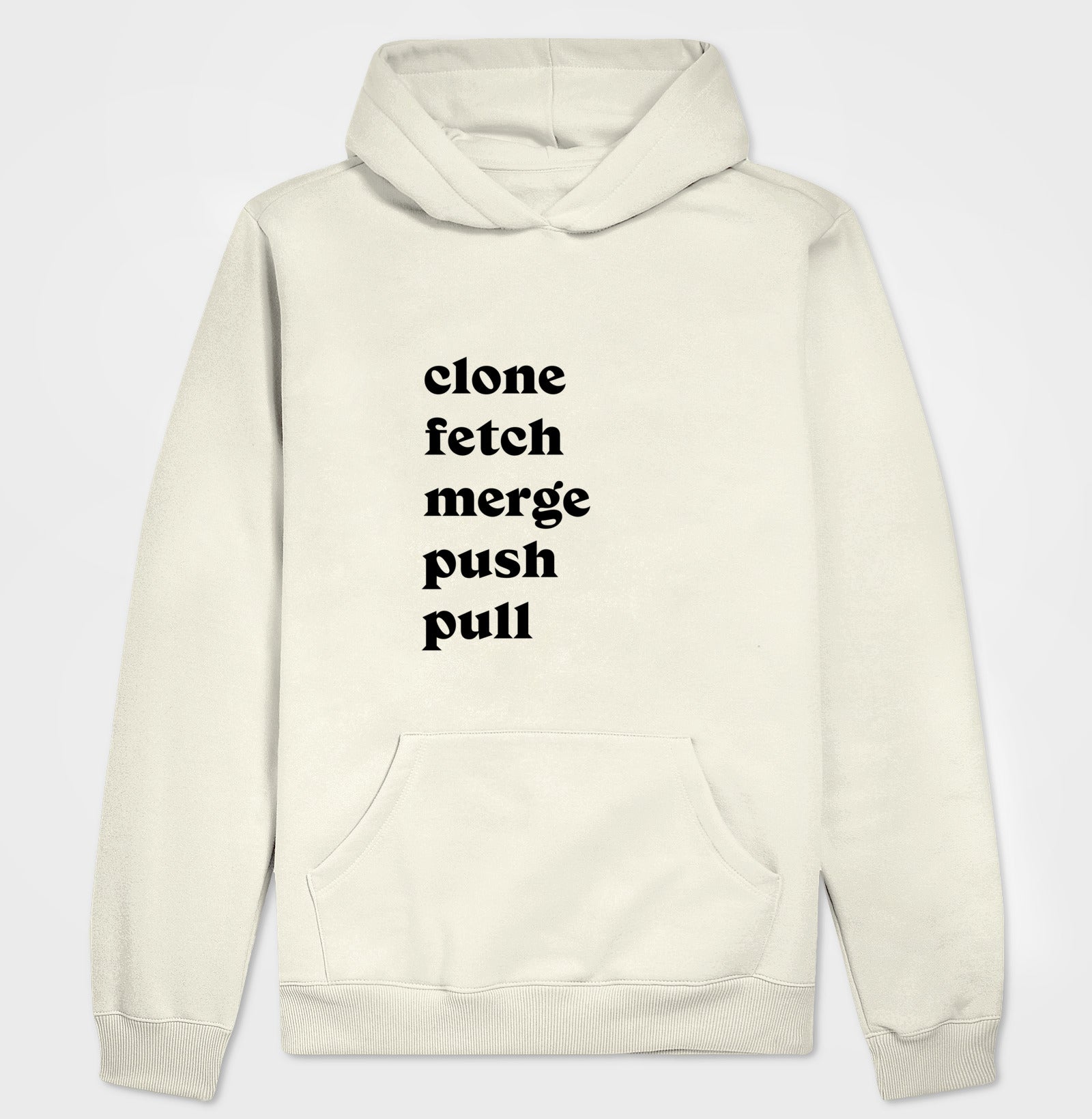 Hoodie Moletom Clone Fetch Merge Push Pull