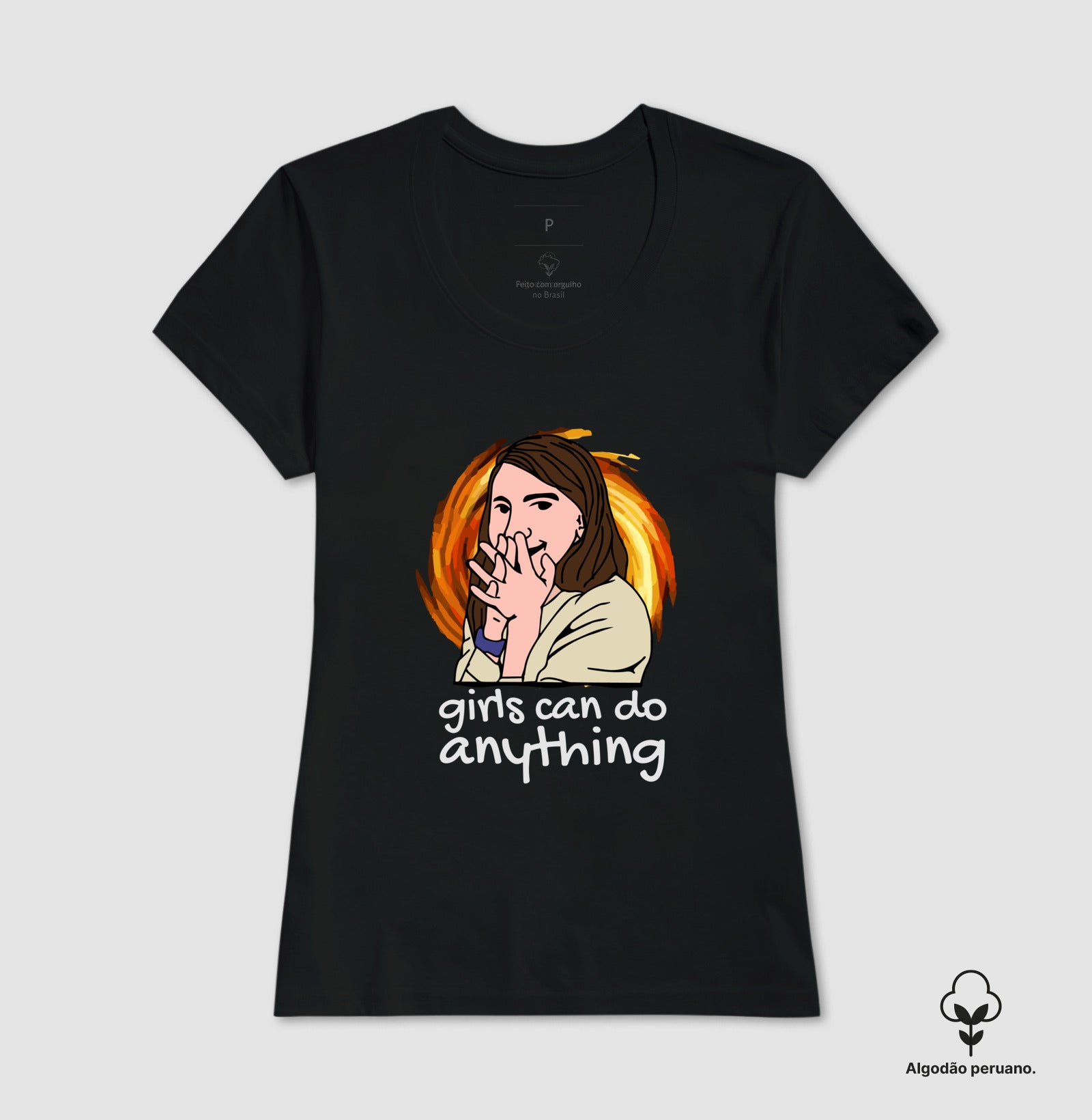 Camiseta Premium Girls Can Do Anything