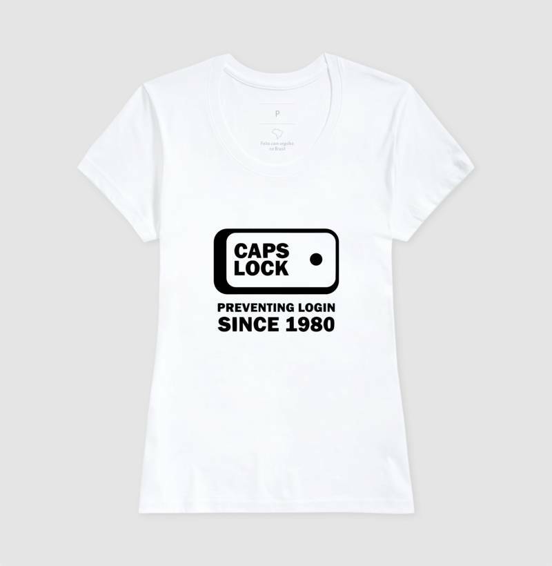 Camiseta Caps Lock