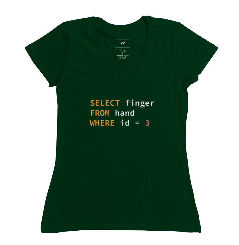 Camiseta SQL Select Finger