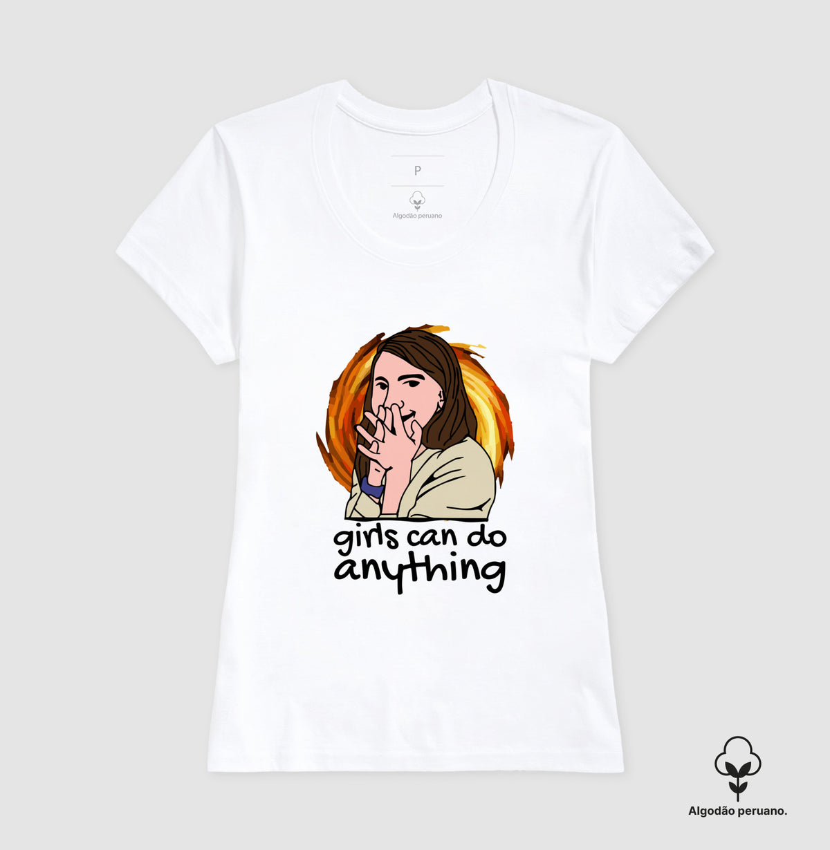 Camiseta Premium Girls Can Do Anything