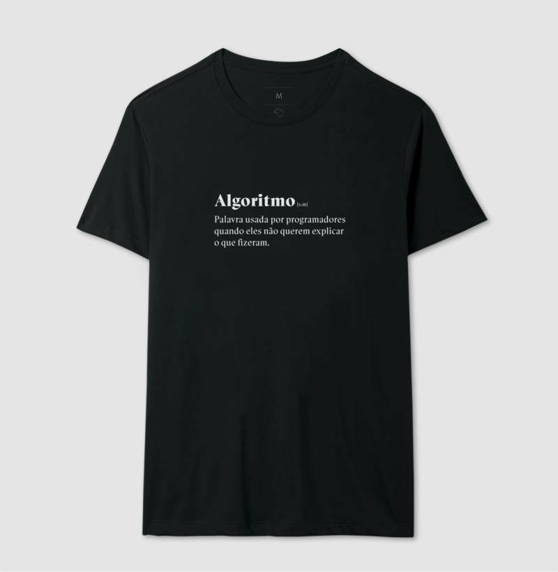 Camiseta Definição de Algoritmo